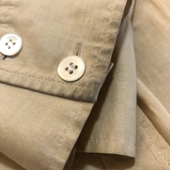 Theory fine gauge cotton (linen like) button down - size P - Picture 6 of 6